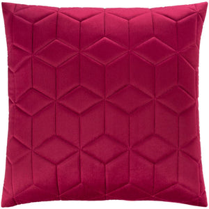 Surya Calista Solid & Border Fuschia Pillow Cover CIA-007-Wanderlust Rugs