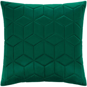 Surya Calista Solid & Border Emerald Pillow Cover CIA-009-Wanderlust Rugs
