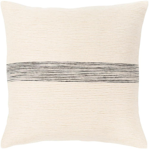 Image of Surya Carine Modern Cream, White, Black, Charcoal Pillow Cover CIE-002-Wanderlust Rugs