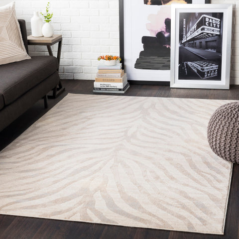 Image of Surya City Modern Light Gray, Beige, Khaki Rugs CIT-2301