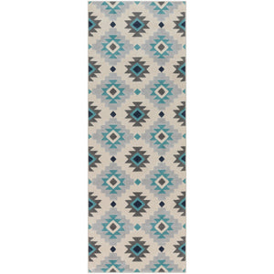 Surya City Rustic Aqua, Beige, Light Gray, Charcoal, Taupe Rugs CIT-2303