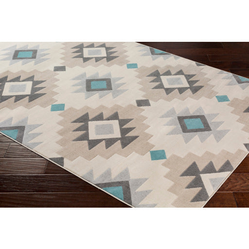 Surya City Rustic Aqua, Beige, Light Gray, Taupe, Khaki Rugs CIT-2304