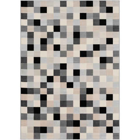 Image of Surya City Modern Light Gray, Taupe, Black, Beige, Khaki Rugs CIT-2309