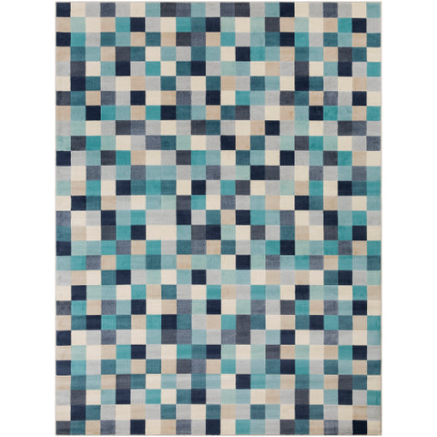 Image of Surya City Modern Aqua, Charcoal, Light Gray, Beige, Khaki Rugs CIT-2310