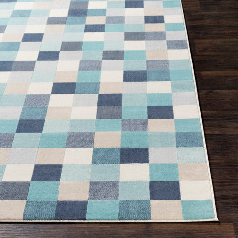 Image of Surya City Modern Aqua, Charcoal, Light Gray, Beige, Khaki Rugs CIT-2310