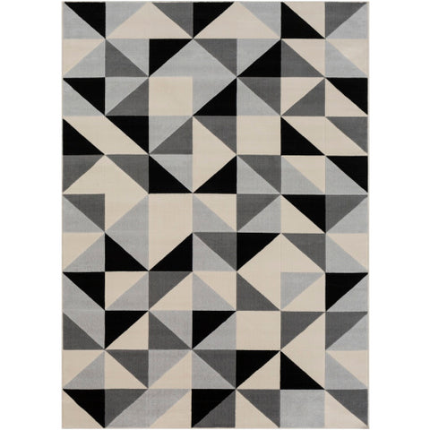 Image of Surya City Modern Black, Beige, Light Gray, Taupe Rugs CIT-2313