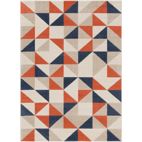 Image of Surya City Modern Coral, Charcoal, Beige, Khaki Rugs CIT-2314