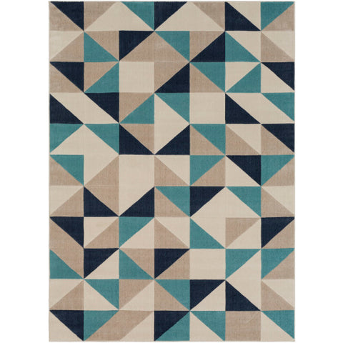 Image of Surya City Modern Aqua, Charcoal, Beige, Khaki Rugs CIT-2315