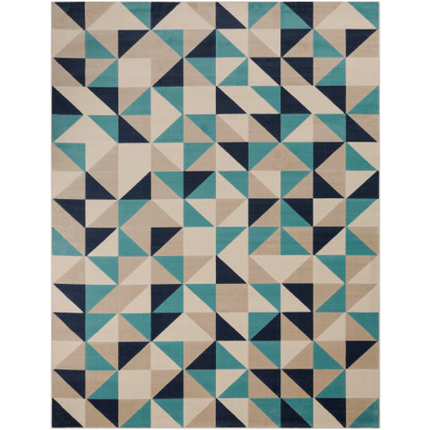 Image of Surya City Modern Aqua, Charcoal, Beige, Khaki Rugs CIT-2315