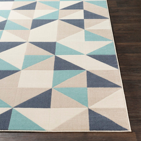 Image of Surya City Modern Aqua, Charcoal, Beige, Khaki Rugs CIT-2315