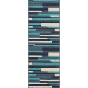 Surya City Modern Aqua, Charcoal, Beige, Taupe Rugs CIT-2333