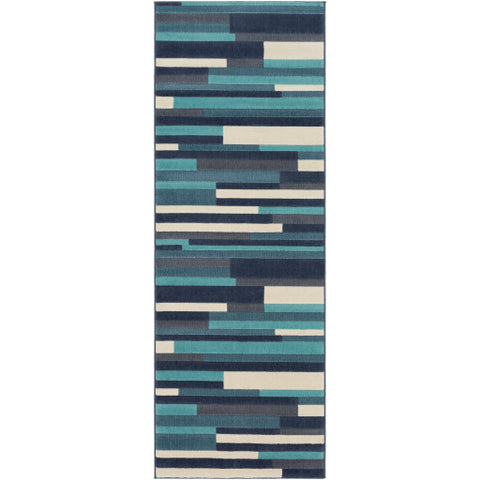 Image of Surya City Modern Aqua, Charcoal, Beige, Taupe Rugs CIT-2333