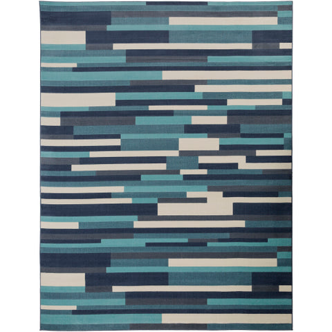 Image of Surya City Modern Aqua, Charcoal, Beige, Taupe Rugs CIT-2333