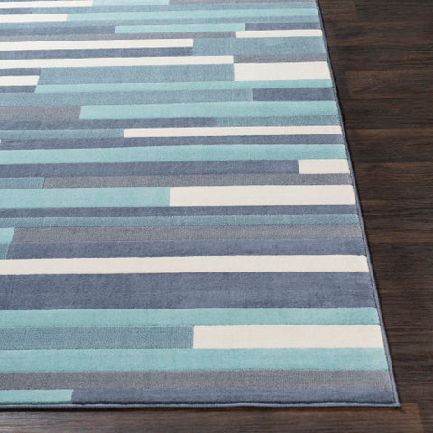 Image of Surya City Modern Aqua, Charcoal, Beige, Taupe Rugs CIT-2333