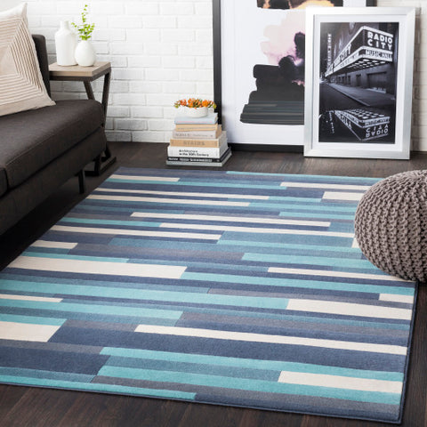 Image of Surya City Modern Aqua, Charcoal, Beige, Taupe Rugs CIT-2333