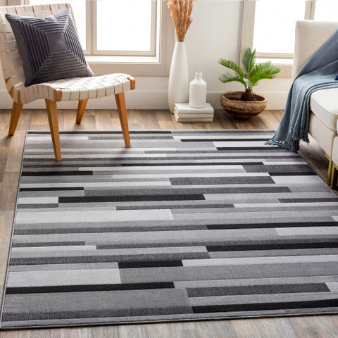 Image of Surya City Modern Light Gray, Taupe, Black Rugs CIT-2336