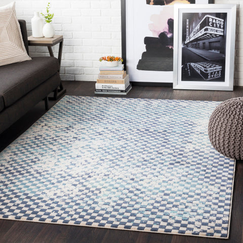 Image of Surya City Modern Aqua, Charcoal, Beige, Khaki Rugs CIT-2337