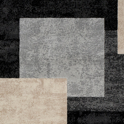 Image of Surya City Modern Black, Light Gray, Taupe, Beige, Khaki Rugs CIT-2341