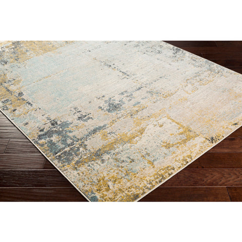 Image of Surya City Modern Mustard, Aqua, Beige, Khaki, Taupe, Black Rugs CIT-2378