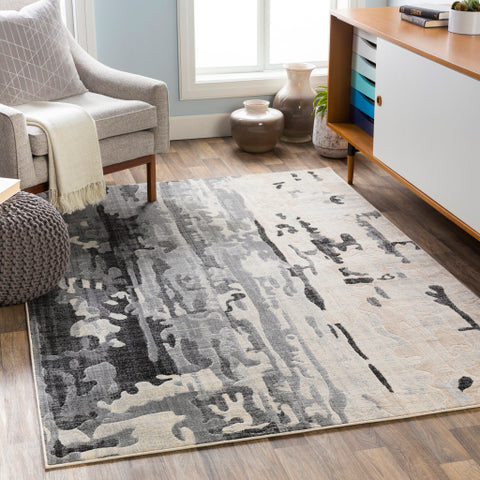 Image of Surya City Modern Taupe, Light Gray, Black, Beige, Khaki Rugs CIT-2383