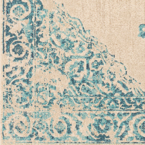 Image of Surya City Traditional Aqua, Charcoal, Beige, Khaki Rugs CIT-2385