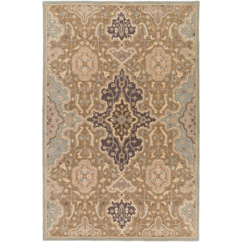 Image of Surya Castello Traditional Taupe, Camel, Khaki, Medium Gray Rugs CLL-1025