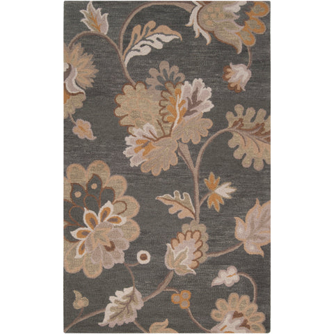 Image of Surya Calypso Cottage Charcoal, Taupe, Tan, Camel, Sage, Light Gray Rugs CLP-5005