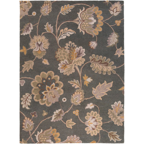 Image of Surya Calypso Cottage Charcoal, Taupe, Tan, Camel, Sage, Light Gray Rugs CLP-5005