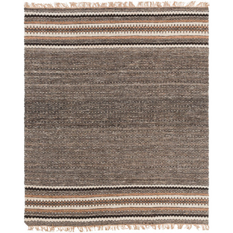 Image of Surya Camel Cottage Dark Brown, Khaki, Black Rugs CME-2000