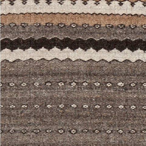 Image of Surya Camel Cottage Dark Brown, Khaki, Black Rugs CME-2000