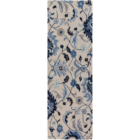 Image of Surya Centennial Cottage Ink, Dark Blue, Khaki, Sage, Taupe Rugs CNT-1096