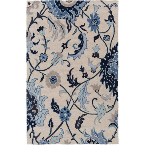 Image of Surya Centennial Cottage Ink, Dark Blue, Khaki, Sage, Taupe Rugs CNT-1096