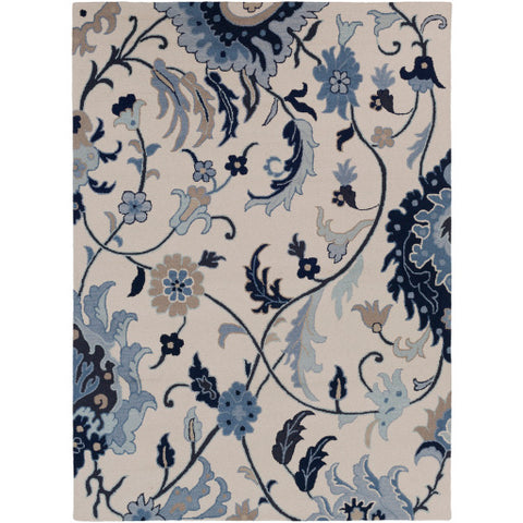 Image of Surya Centennial Cottage Ink, Dark Blue, Khaki, Sage, Taupe Rugs CNT-1096