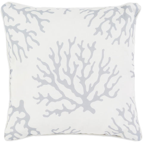 Surya Coral Indoor / Outdoor Medium Gray, Ivory Pillow Cover CO-005-Wanderlust Rugs