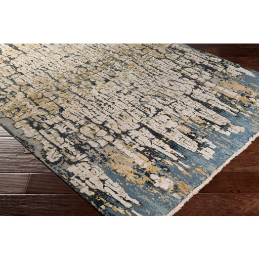 Surya Colaba Modern Bright Blue, Sky Blue, Khaki, Olive, Dark Green Rugs COA-2000
