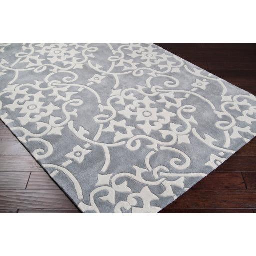 Surya Cosmopolitan Cottage Medium Gray, Cream Rugs COS-8828
