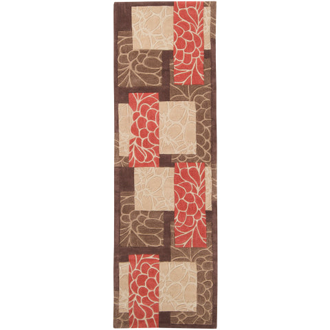 Image of Surya Cosmopolitan Modern Burnt Orange, Dark Brown, Khaki, Tan Rugs COS-8889