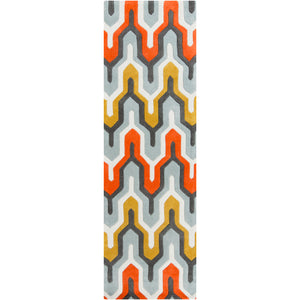 Surya Cosmopolitan Modern Sea Foam, Bright Orange, Sage, Olive, Charcoal Rugs COS-9176