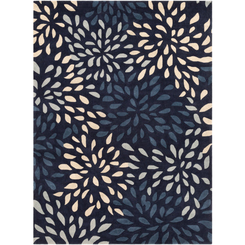 Image of Surya Cosmopolitan Modern Navy, Dark Blue, Light Gray, Khaki Rugs COS-9265