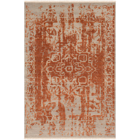 Image of Surya Courtney Traditional Khaki, Burnt Orange Rugs COU-1000