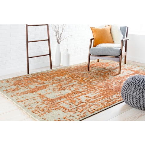 Image of Surya Courtney Traditional Khaki, Burnt Orange Rugs COU-1000