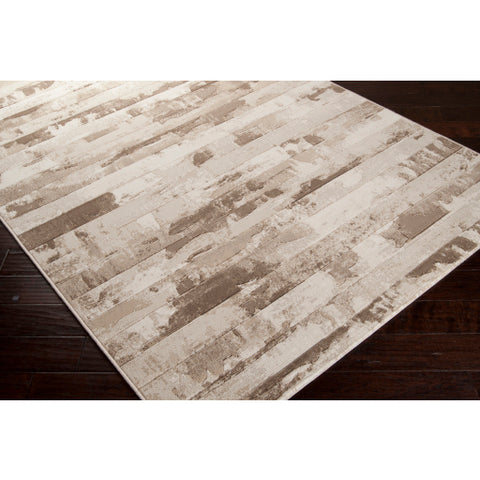 Image of Surya Contempo Modern Ivory, Cream, Dark Brown Rugs CPO-3708