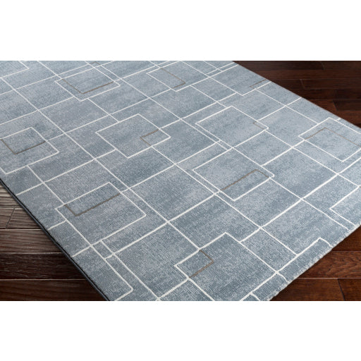 Surya Contempo Modern Pale Blue, Denim, Medium Gray, Ivory Rugs CPO-3723