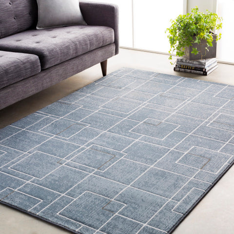 Image of Surya Contempo Modern Pale Blue, Denim, Medium Gray, Ivory Rugs CPO-3723