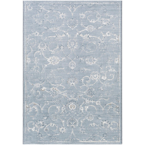 Image of Surya Contempo Traditional Denim, Pale Blue, Light Gray, Ivory Rugs CPO-3725