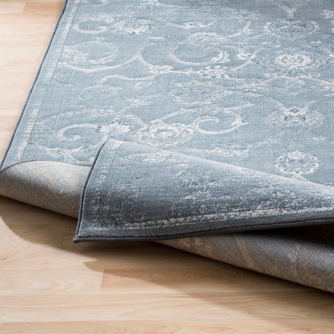 Image of Surya Contempo Traditional Denim, Pale Blue, Light Gray, Ivory Rugs CPO-3725