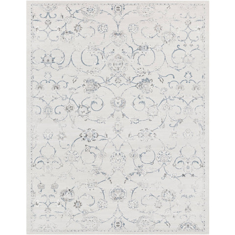 Image of Surya Contempo Traditional Denim, Medium Gray, Light Gray, Ivory Rugs CPO-3726