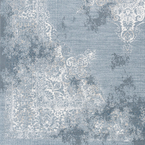 Image of Surya Contempo Traditional Denim, Pale Blue, Light Gray, Medium Gray, Ivory Rugs CPO-3730