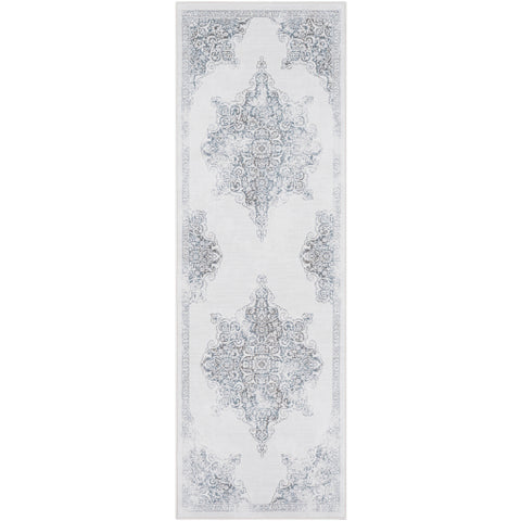 Image of Surya Contempo Traditional Denim, Medium Gray, Light Gray, Ivory Rugs CPO-3731