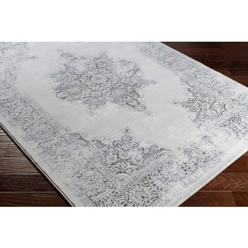 Surya Contempo Traditional Denim, Medium Gray, Light Gray, Ivory Rugs CPO-3731
